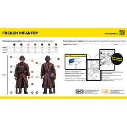 Figurines 2ème Guerre Mondiale : Infanterie française - Heller
