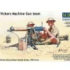 Figurines 2ème Guerre mondiale : Set mitrailleuse Vickers 8TH Army, Afrique du Nord - Master Box
