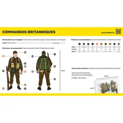 Figurines 2ème Guerre Mondiale : Commandos Britanniques - Heller