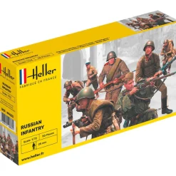 Figurines 2ème Guerre Mondiale : Infanterie russe - Heller