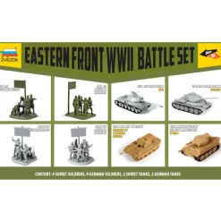 Figurines 2ème Guerre Mondiale : Set Combat Front Est - Zvezda