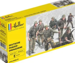 Figurines 2ème Guerre Mondiale : Panzergrenadiers allemands - Heller