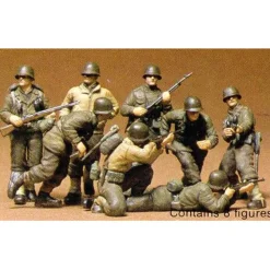 Figurines militaires : Infanterie Us Front Europ - Tamiya