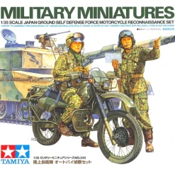 Figurines militaires : Set de reconnaissance motocycliste de l'armée japonaise - Tamiya