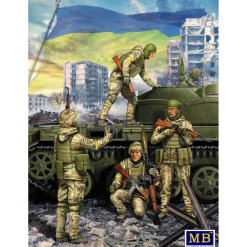 Figurines militaires : Soldats ukrainiens Défense de Kiev, Guerre russo-ukrainienne - Master Box