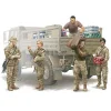Figurines militaires : Equipe logistique Armée US moderne - Trumpeter