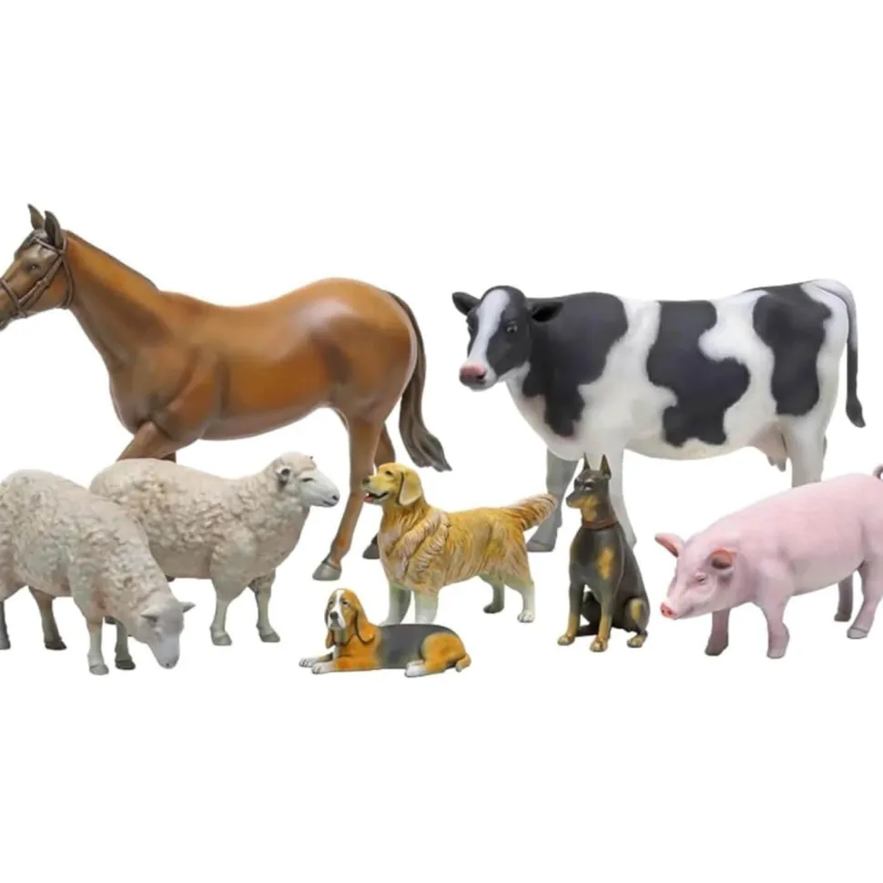 Figurines pour diorama : Animaux de Ferme - Tamiya