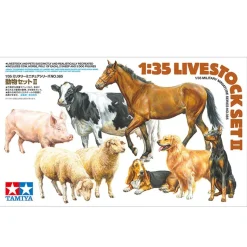 Figurines pour diorama : Animaux de Ferme - Tamiya