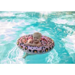 Flotteur Léopard Rose-Doré - 69 Cm - Swim Essentials