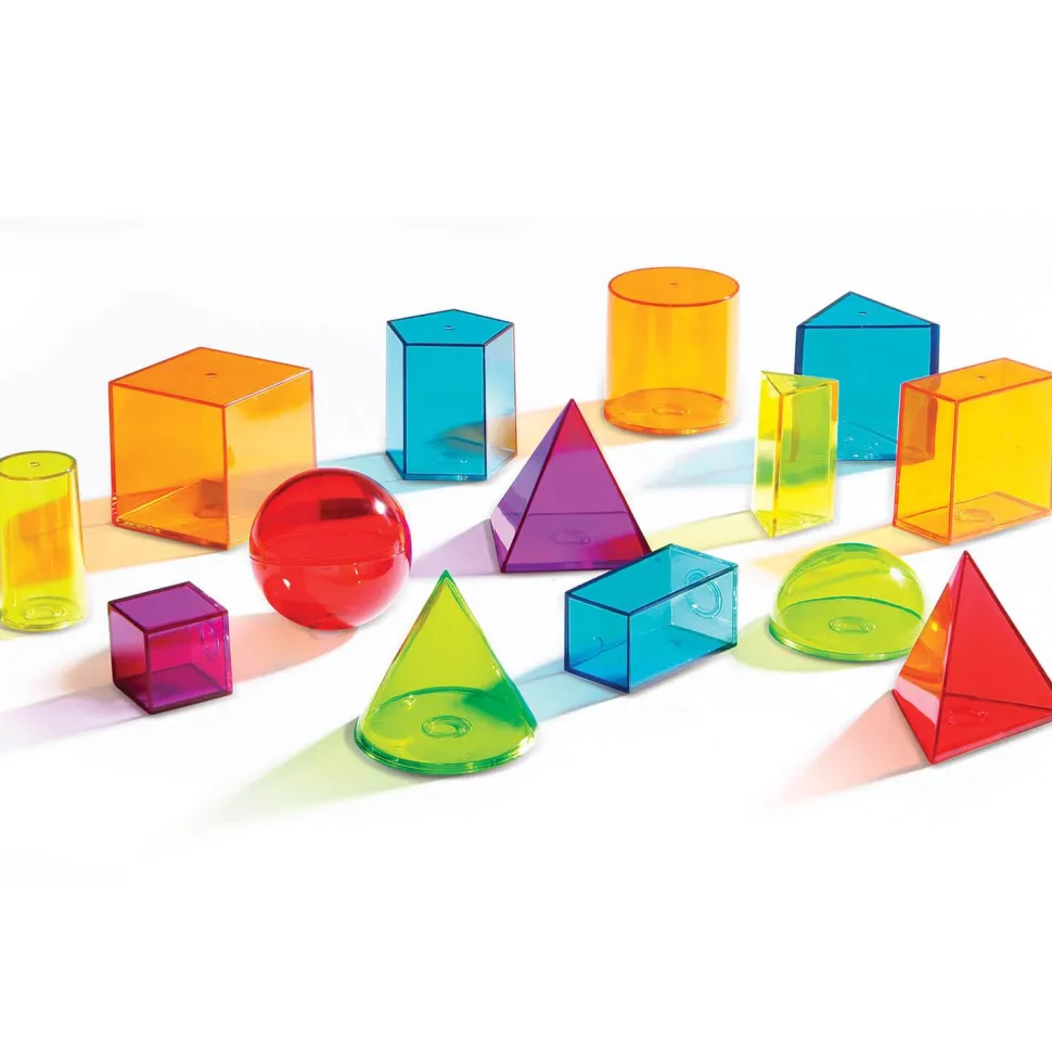 Formes géométriques colorées transparentes View-Thru® - Learning Resources
