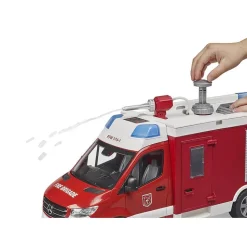 Fourgon de pompiers Mercedes Benz Sprinter avec module son et lumière - Bruder