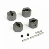 FTX TEXAN 1/10 METAL WHEEL HEXES & PINS (4PC) - FTX