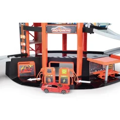 Garage Majorette : Garage Motor City Plus avec 1 véhicule - Majorette
