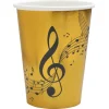 Gobelets en carton x 10 - Disque d'or - RueDeLaFete