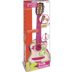 Guitare plastique rose 70 cm - Bontempi
