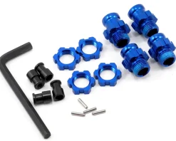 Hexagones De Roues Alu (2Courts/2Longs) + Ecrous De Roues Bleus (4) - Traxxas