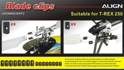 H25H003X - Clips rapide Pales T-rex 250 - Align - Align