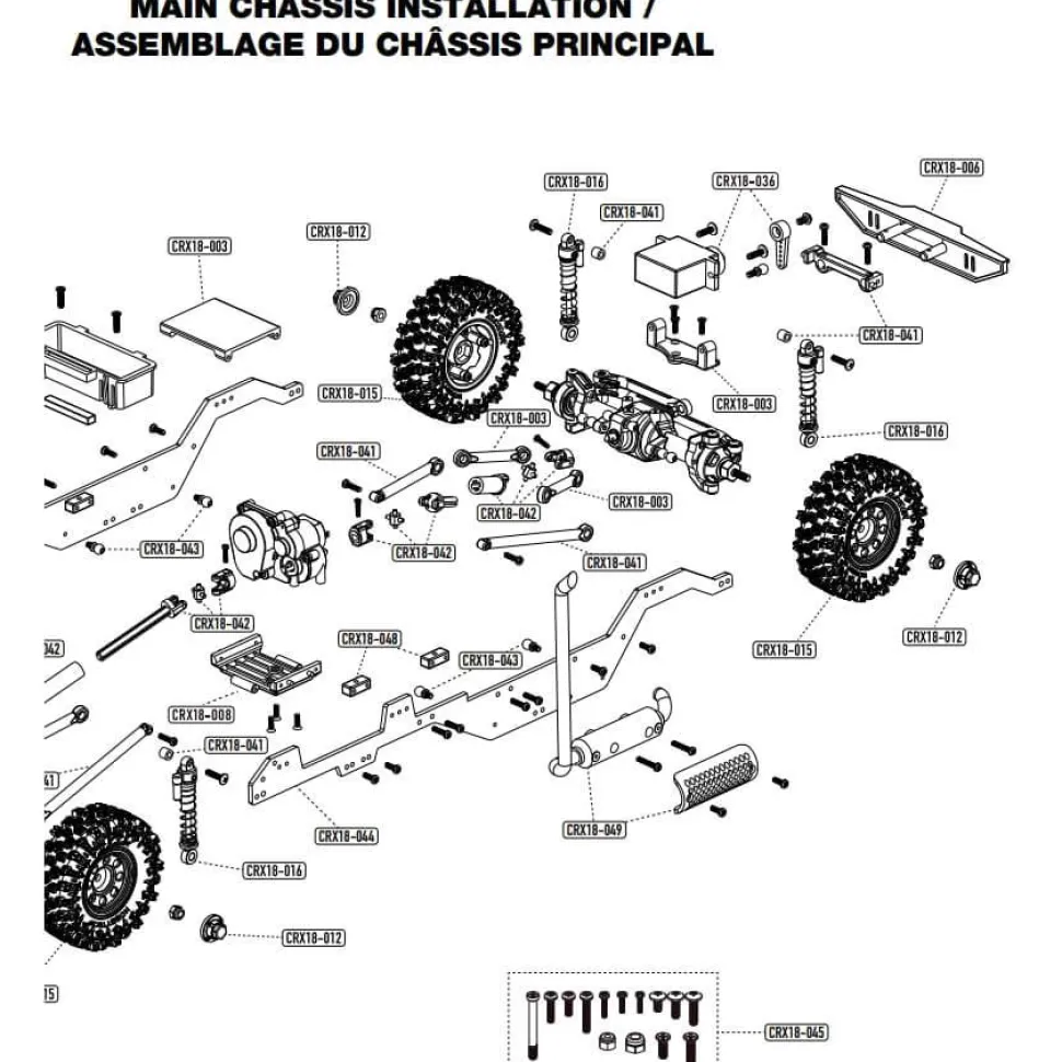 Hobbytech CRX18 1:18 Blanc - HOBBYTECH