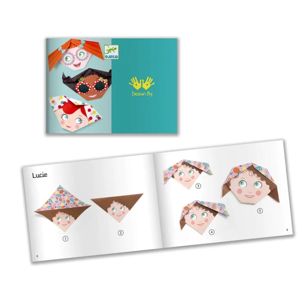 Initiation à l'origami : Frimousses - Djeco