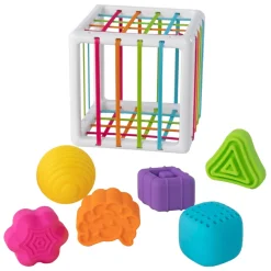 INNY BIN Cube avec formes sensorielles - Fat Brain Toys