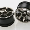 Jantes Arriere Tracer 2.2 Chromees Noir Pour Bandit (2) - Traxxas