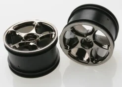 Jantes Arriere Tracer 2.2 Chromees Noir Pour Bandit (2) - Traxxas