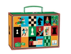 Jeu d'échecs et dames en bois - Djeco