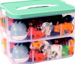 Jeu de briques de construction Junior Accessoires Animaux et clôtures 100 pièces - Eduplay