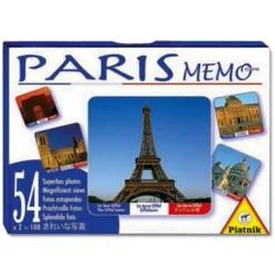Jeu de cartes Mémo Paris - Piatnik