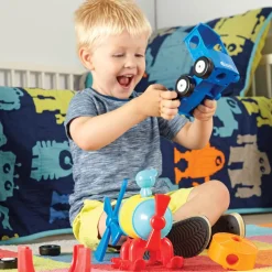 Jeu de construction : 1-2-3 Build It!™: fusée, train, hélicoptère - Learning Resources