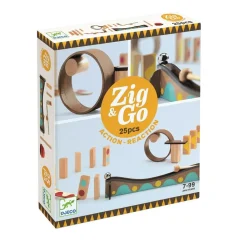 Jeu de construction: Action-reaction : Zig & Go : 25 pièces - Djeco