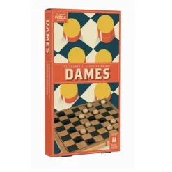 Jeu de dames en bois vintage - Professor Puzzle