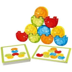 Jeu d'encastrement : Eléphants cascadeurs - Haba