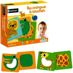 Jeu éducatif : Les animaux à toucher - Nathan