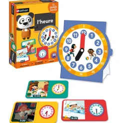Jeu éducatif : L'heure - Nathan