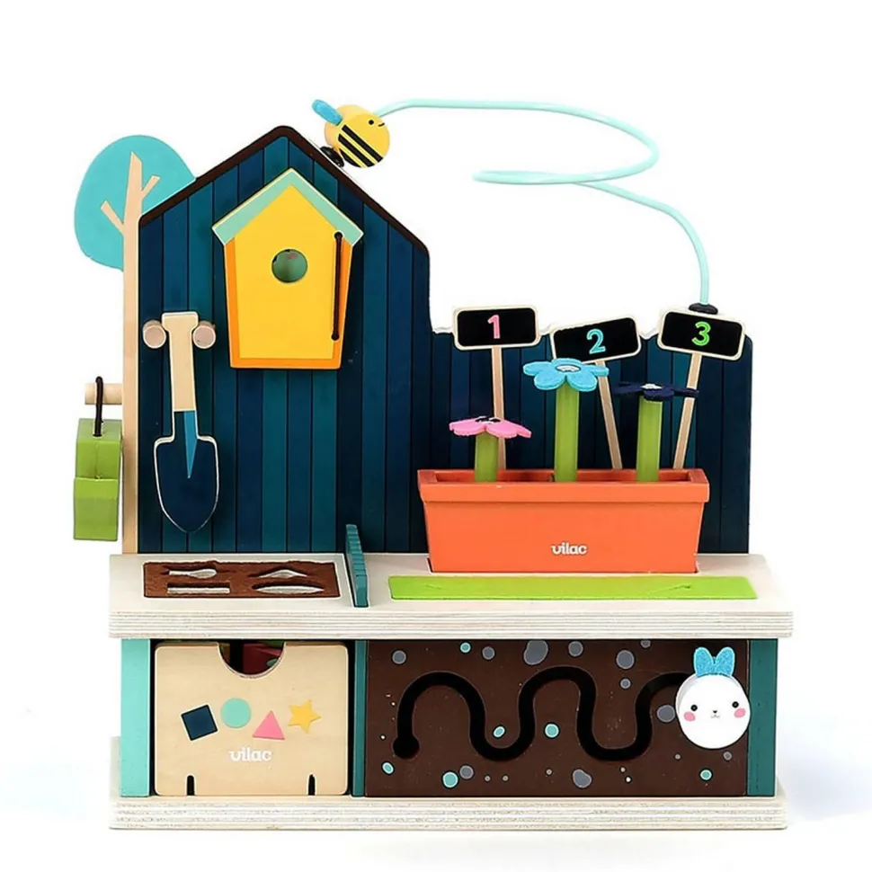 Jeu d’éveil en bois : Jardin multi-activités - Vilac