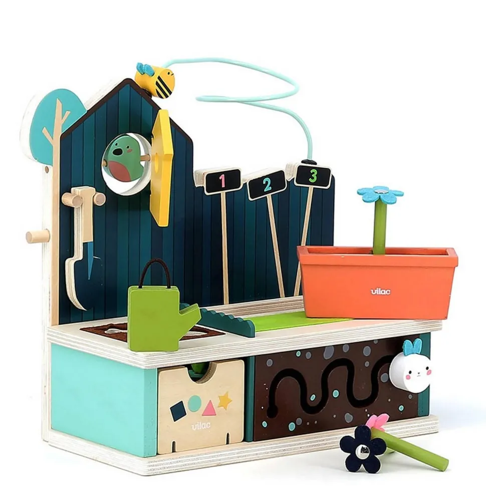 Jeu d’éveil en bois : Jardin multi-activités - Vilac