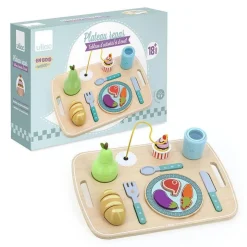 Jeu d’éveil en bois : Plateau repas multi-activités - Vilac