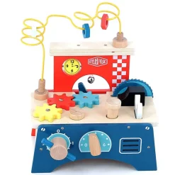 Jeu d’éveil en bois : Établi multi-activités - Vilac