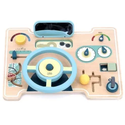 Jeu d'éveil en bois, Tableau de bord multi-activités - Vilac