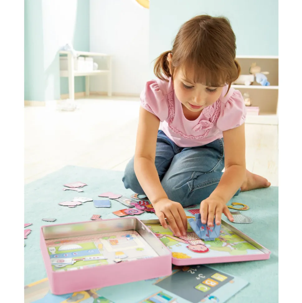 Jeu magnétique : Poupée Lili à habiller - Haba