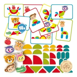 Jeu Montessori : Créer des formes d'animaux - SES Creative