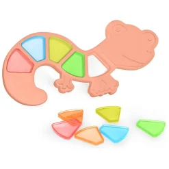 Jeu sensoriel sur les couleurs : lézard translucide - Miniland
