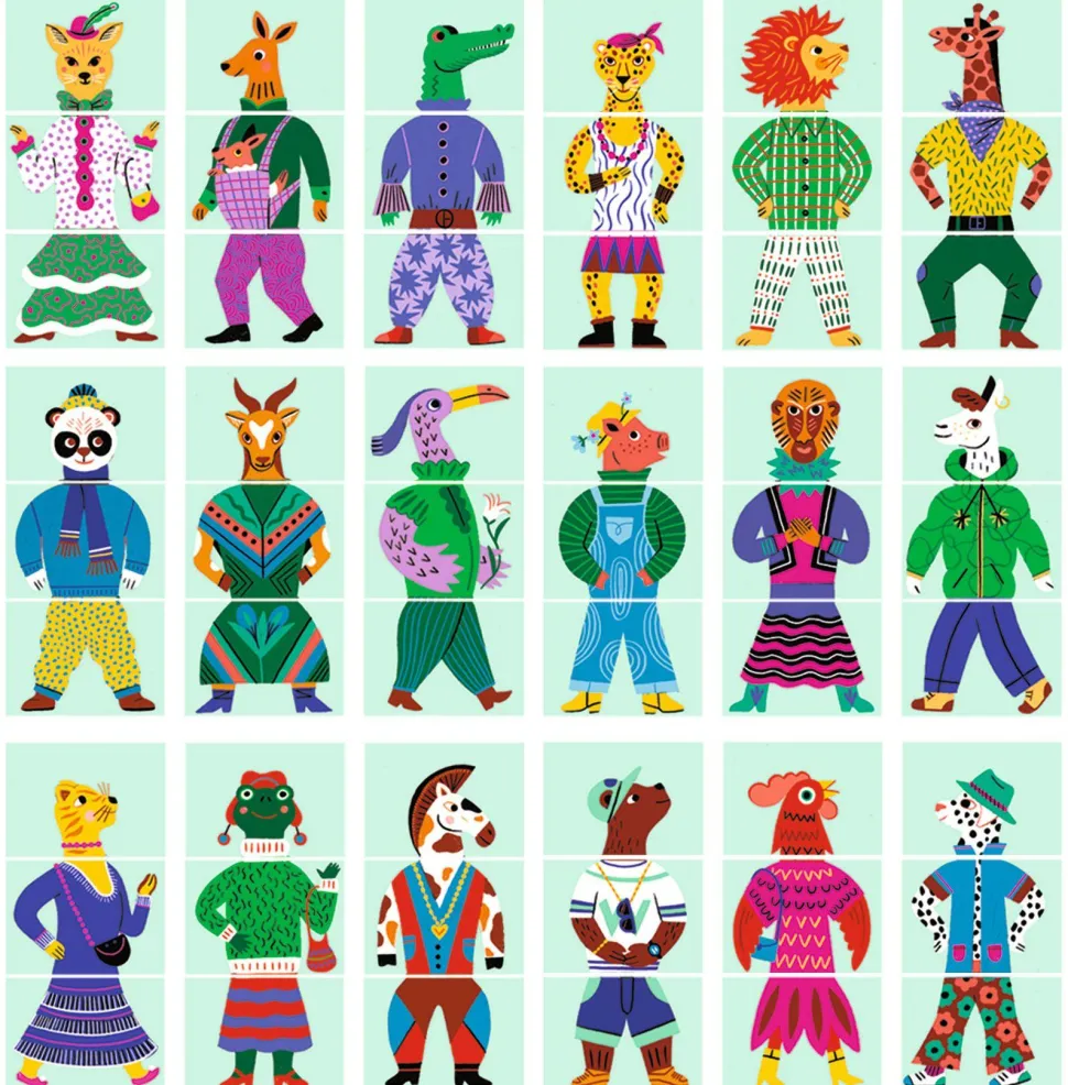 JEUX EDUCATIFS - COOL SCHOOL : Mix & Match Modanimo - Djeco