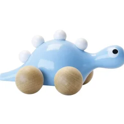 Jouet à promener en bois : dino bleu - Vilac