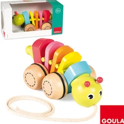 Jouet à tirer : Chenille articulée - Goula