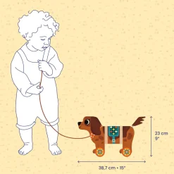 jouet à tirer en bois : Nico - Djeco