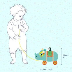 jouet à tirer en bois : Vilma - Djeco