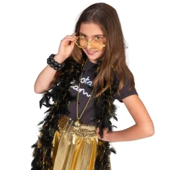 Jupe disco lamée or - Fille - RueDeLaFete