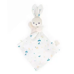 Kaloo Carré Douceur : Doudou Lapin Blanc Délicat - Kaloo